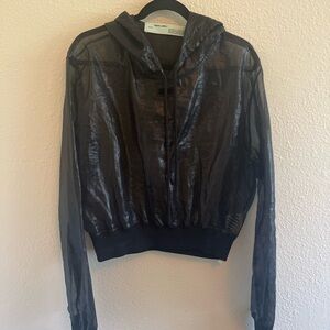 Off-White Black Sheer hoodie